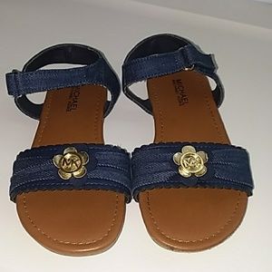 Michael Kors Jean sandals girls sz 11